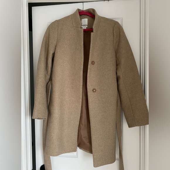 Beige Wool Coat - Picture 4 of 6